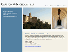 Tablet Screenshot of carlsonnicholas.com